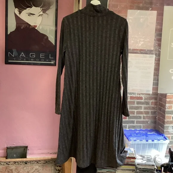 Workshop Republic Clothing Charcoal Long Sleeve Dress - Picture 3 of 3